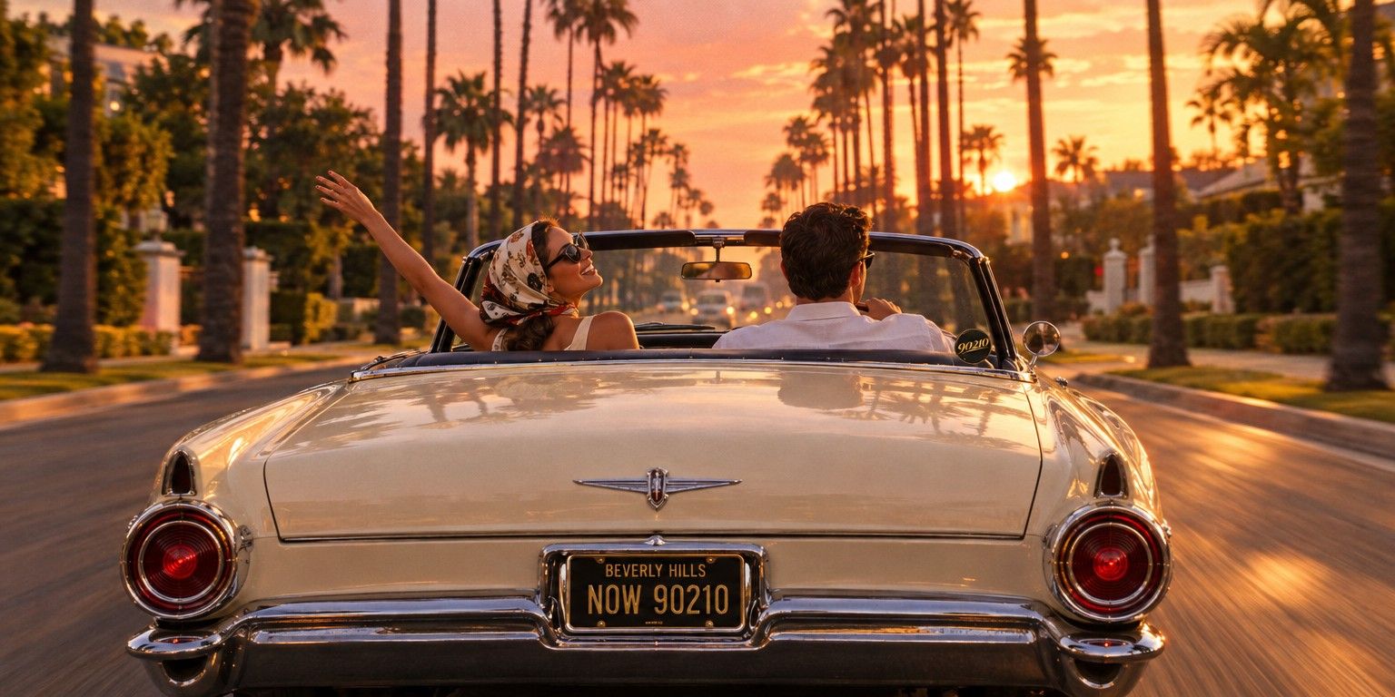 A sunset cruise under the palms